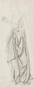 Vrouwelijke Figuur (inkt en potlood op papier)